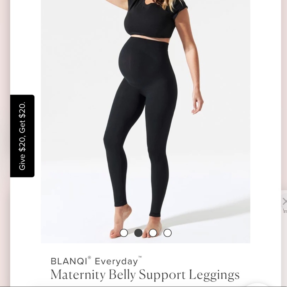 NWT Blanqui maternity leggings black